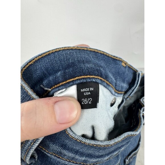 Veronica Beard Size 26 Debbie High Rise Skinny Jeans Button Fly Blue Preppy - Picture 4 of 11